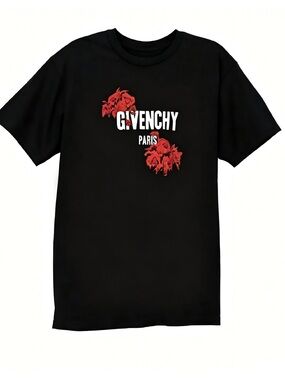 Red Rose Paris Givenchy Graphic T Shirt Fashion Streetwear Casual Gift T-shirt